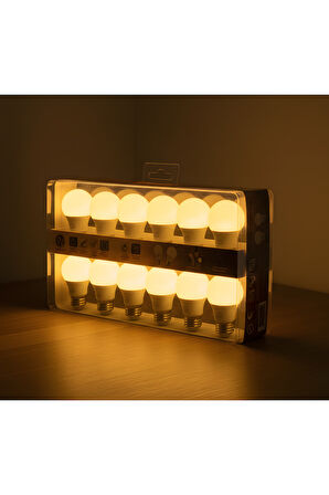 KES181 – 9W 220V E27 3000K SARI LED Ampul (12'li Paket)