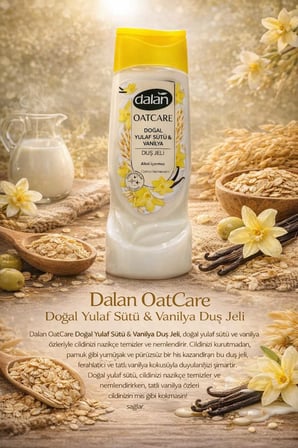 Oatcare Doğal Yulaf Sütü & Vanilya Duş Jeli 450 ml