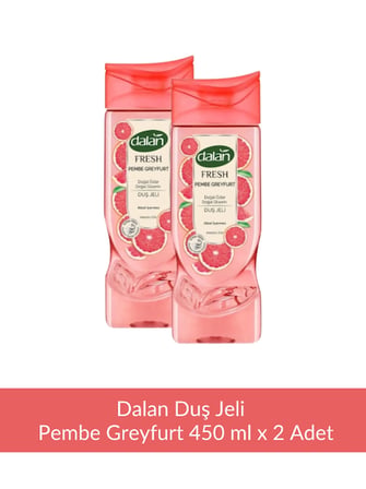 Dalan Fresh Pembe Greyfurt Duş Jeli 450 ml x 2 Adet