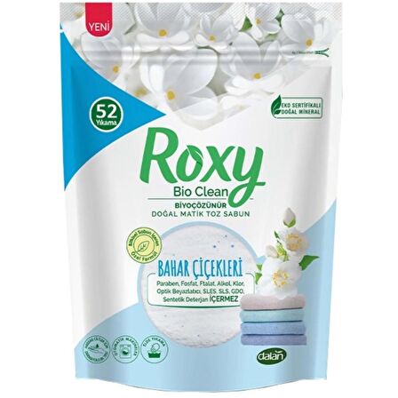 Dalan Roxy Bio Clean Doğal Matik Toz Sabun Bahar Çiçekleri 1.6 kg