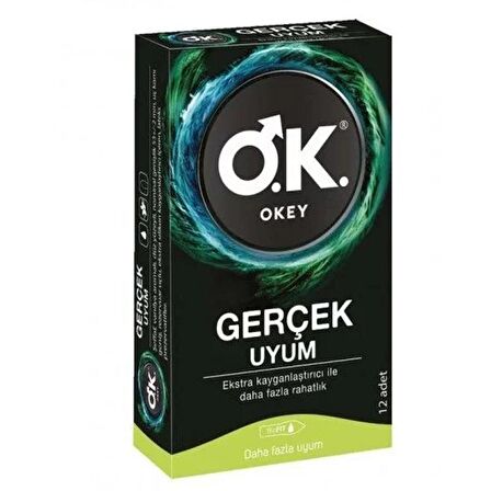 Okey Gerçek Uyum Prezervatif 12 Adet