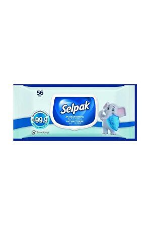 Selpak Antibakteriyel 56 Yaprak 1 Paket Islak Mendil