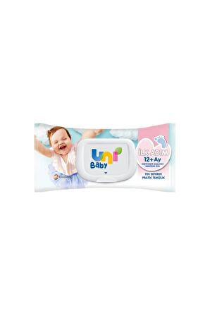 Uni Baby Aktif Alkolsüz 52 Yaprak 1 Paket Islak Mendil