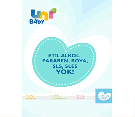 Uni Baby Aktif Bebek Islak Mendil 24+ Ay