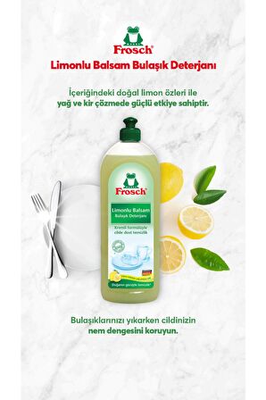 Frosch Limonlu Bulaşık Balsamı 750 ml 3'lü