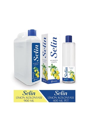Selin Limon Kolonyası 900 ml Bidon + 400 ml Pet 2 li Set
