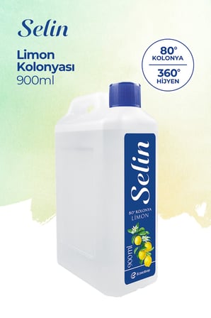 Selin Limon Kolonyası 900 ml Bidon + 400 ml Pet 2 li Set