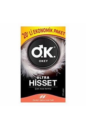 Okey Ultra Hisset 20'li Prezervatif & Klasik 20'li Prezervatif Set