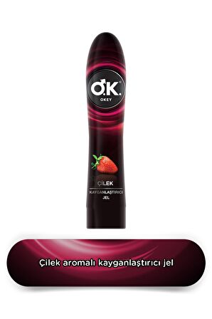 Okey Çilek Kayganlaştırıcı Jel Su Bazlı 200ML 2'li Set