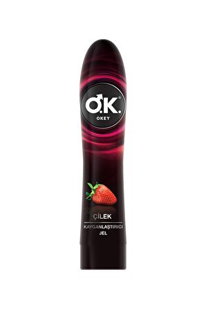 Okey Çilek Kayganlaştırıcı Jel Su Bazlı 200ML 2'li Set