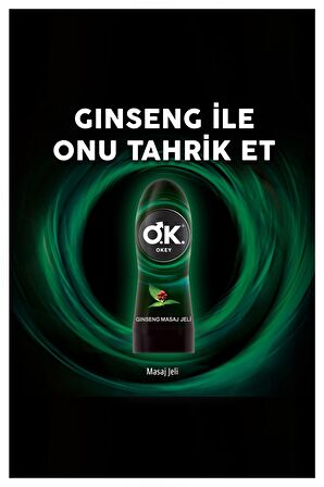 Okey Ginseng Masaj Jeli 200 ml +Okey Nirvana Uyarıcı Jel 100ml