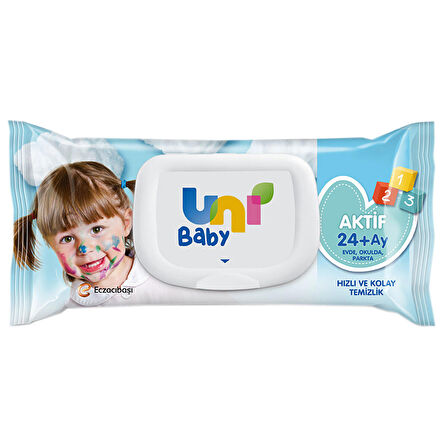 Uni Baby Aktif Islak Mendil 12x52 Adet