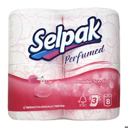 Selpak Tuvalet Kağıdı 8 Li Pudra Kokulu