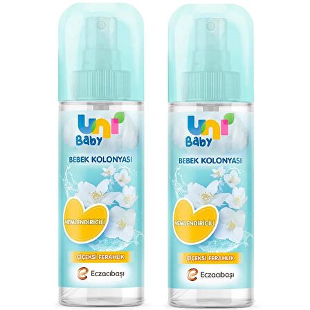 Uni Baby Çiçeksi Ferahlık Bebek Kolonyası 150 ml 2 ADET