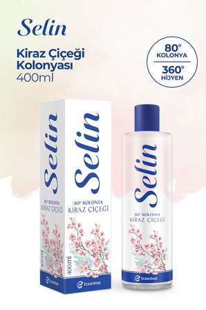 Selin Parfümlü Kolonya Kiraz Çiçeği 400 ml (2 adet)