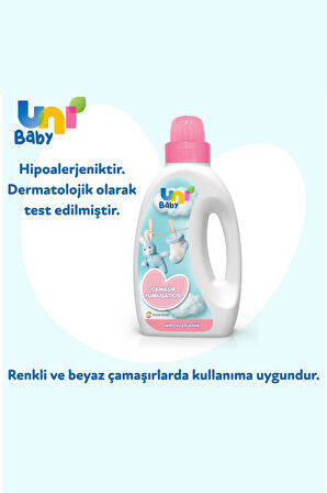 UNİ BABY ÇAMAŞIR YUMUŞATICISI 1500ML 2 ADET AKTİF SIVI DETERJAN 2 ADET TOPLAM 4 ADET  