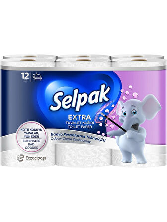 Selpak Extra Tuvalet Kağıdı 12 Rulo