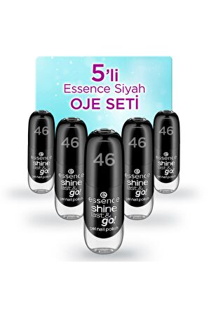 5'li Siyah Oje Seti