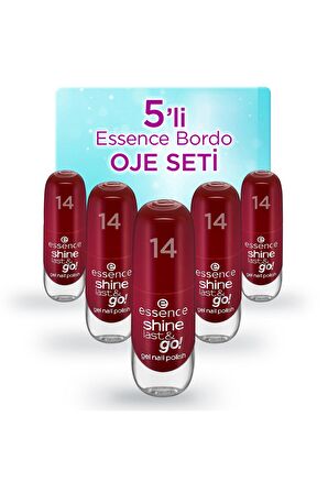 5'li Bordo Oje Seti