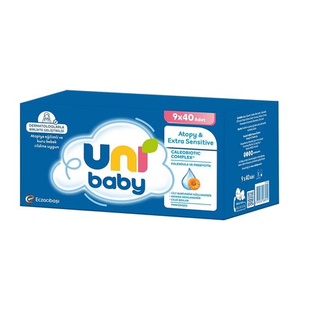 Uni Baby Atopy & Extra Sensitive Islak Mendil  9x40 Adet