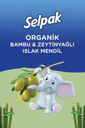 Selpak ® Organik Bambu Özlü & Organik Zeytinyağlı Islak Mendil 12'li 600 Yaprak