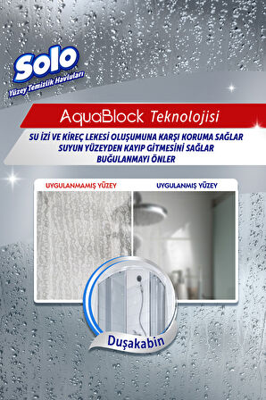 Solo Aquablock Cam Yüzeylere Özel Temizlik Havlusu 3'lü 90 Yaprak