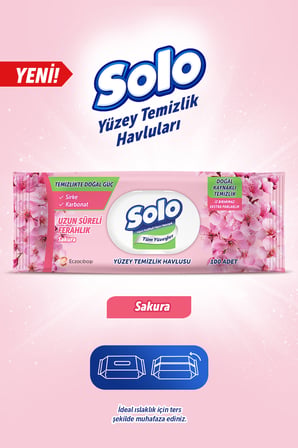 Temizlikte Doğal Güç Sakura Yüzey Temizlik Havlusu 4'lü 400 Yaprak