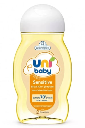 Uni Baby Sensitive Saç ve Vücut Şampuanı 200 mL - 3 Adet