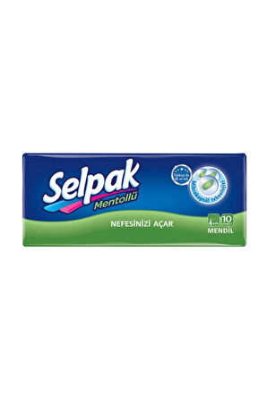 Selpak Mentollü Mendil 10 X 10 Paket (100 Adet)