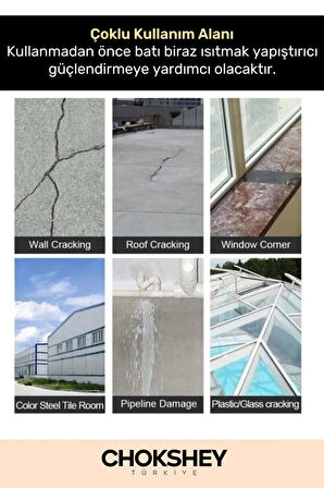 Süper Güçlü Su Geçirmez Sızdırmaz Mavi Renk Çok Amaçlı İzolasyon ve Tamir Bandı 48mm x 10m - 1 Adet