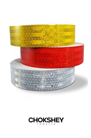 Reflektör Bant Sarı Reflektif Bant İkaz Band 50mmx5mt 1 Adet