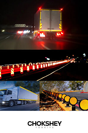 Reflektör Bant Beyaz Reflektif Bant İkaz Band 50mmx5mt 3 Adet