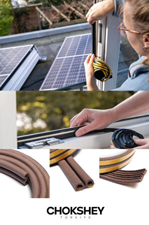 Beyaz Kapı ve Pencere Rüzgar Yalıtım Bandı İzolasyon Fitili Kauçuk 2mmx5mt (2li Fitil)