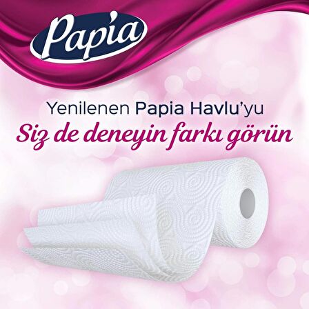 Papia Kağıt Havlu 3 Katlı 8'li