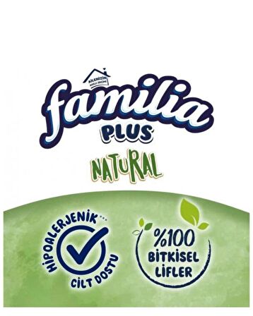 Familia Plus Natural 3 Katlı Tuvalet Kağıdı (16 Rulo x 3 Paket ) Toplam 48 Rulo