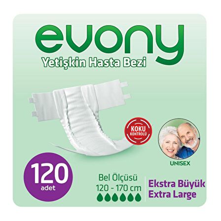 EVONY BELBANTLI HASTA BEZİ  XLARGE 120 ADET