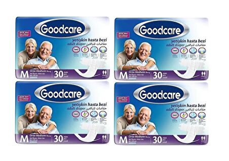 Goodcare Bel Bantlı Hasta Bezi 120 Adet Orta Medium