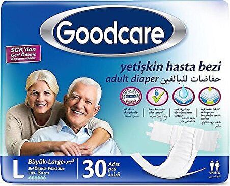 Goodcare Belbantlı Yetişkin Hasta Bezi L 30'lu