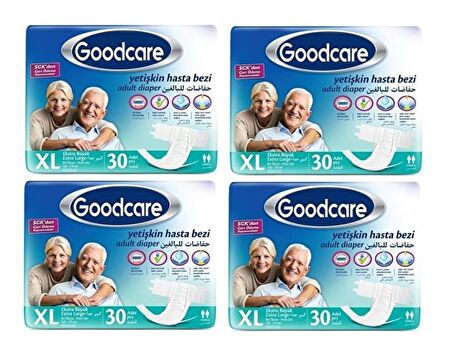 Goodcare Bel Bantlı Hasta Bezi 120 Adet XL Extra Large