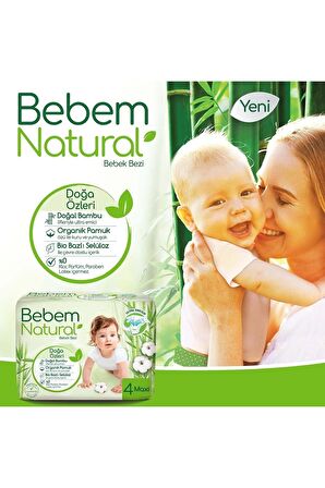 Bebem Natural 5 Numara Junior 24'lü Bel Bantlı Bez