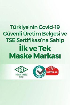 EVONY ÇOCUK YEŞİL MASKE LASTİK HALKALI 10 LU PAKET