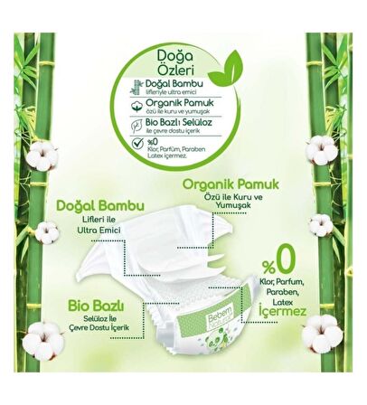 Bebem Natural Junior 5 Beden (11-18 Kg) Jumbo Avantaj Paketi 72'li