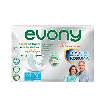 Evony  Premium Hasta Bezi Belbantlı Medium 30 lu