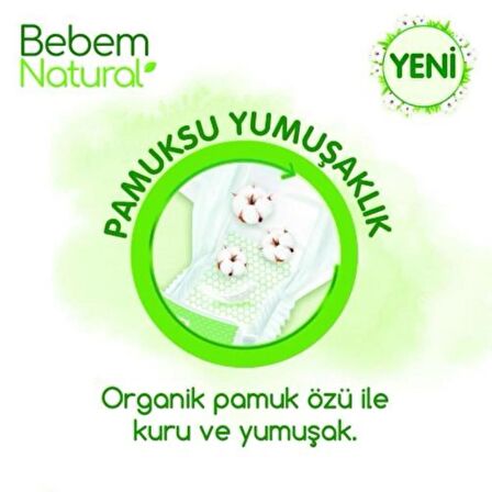 Bebem Natural Ultra Fırsat Extra Large 6 Numara Bebek Bezi 64 Adet 15+ Kg