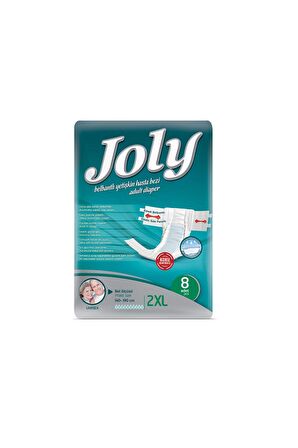 Joly xxl Hasta Bezi Belbantlı Yüksek Emici 8 Adet