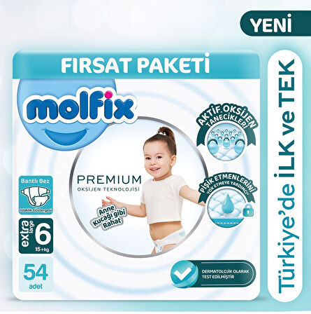 Molfix Premium Ultra Fırsat Paketi 6 No 54 lü