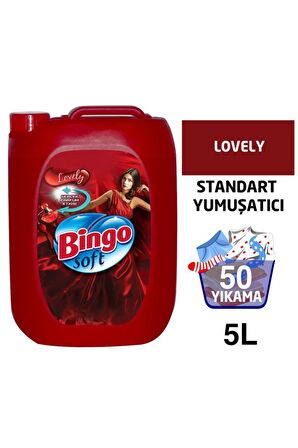 Bingo Soft Lovely Beyazlar ve Renkliler İçin Yumuşatıcı 5000 ml 50 Yıkama