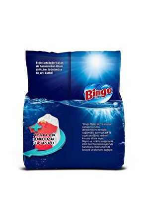 Bingo Matik Sık Yıkanan 9 kg Beyazlar ve Renkliler için Toz Çamaşır Deterjanı