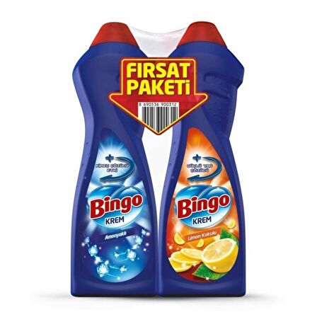 Bingo Krem Banyo Amonyaklı 750 ml + Mutfak Çiçekleri 750 ml