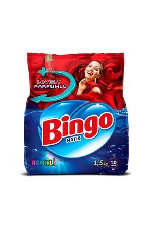 Bingo Ultra Beyaz ve Renkli Toz Çamaşır Deterjanı 1,5 kg 4 lü Karma Paket